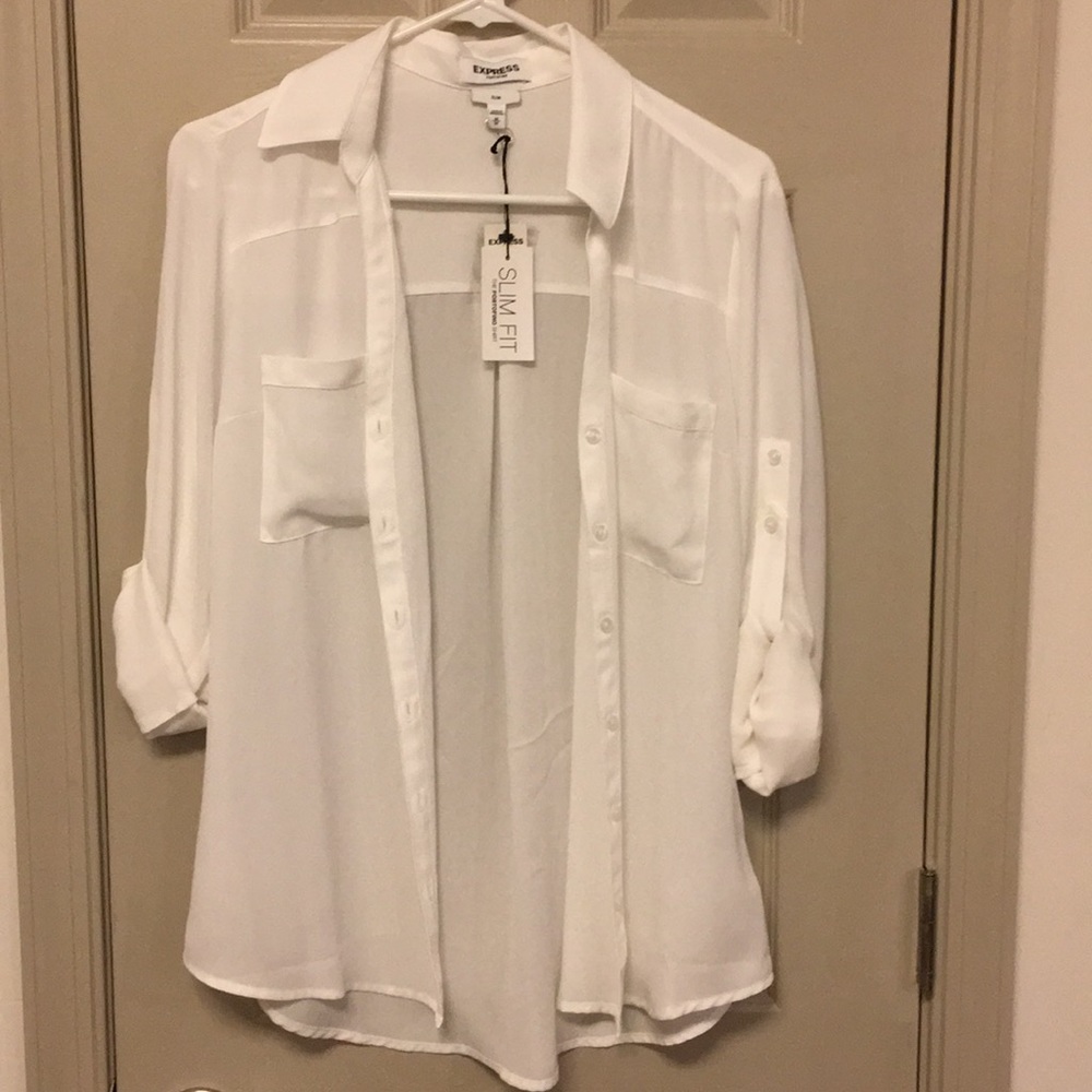White Button up Blouse